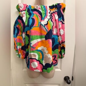 Trina Turk Off-The-Shoulder Floral Top Multicolor Medium